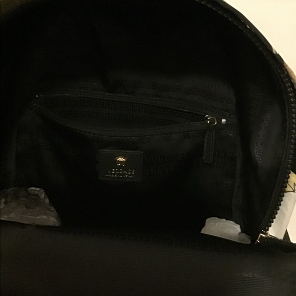Versace Signature print Gold Medusa Backpack main image 6